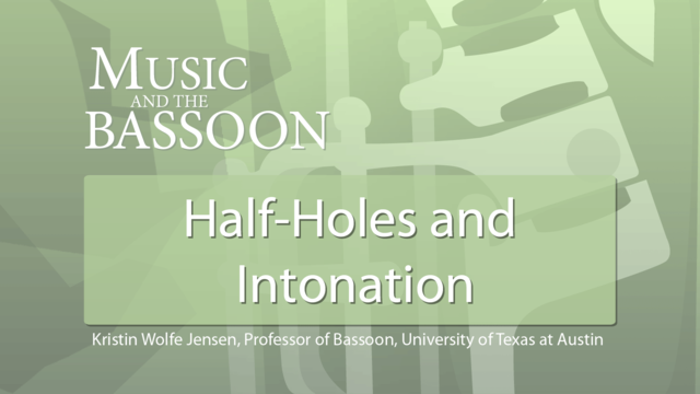 Play Video Half-Holes and Intonation