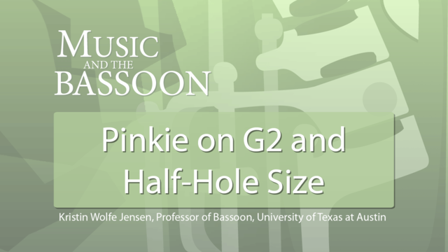 Play Video Pinkie on G2 and Half-Hole Size